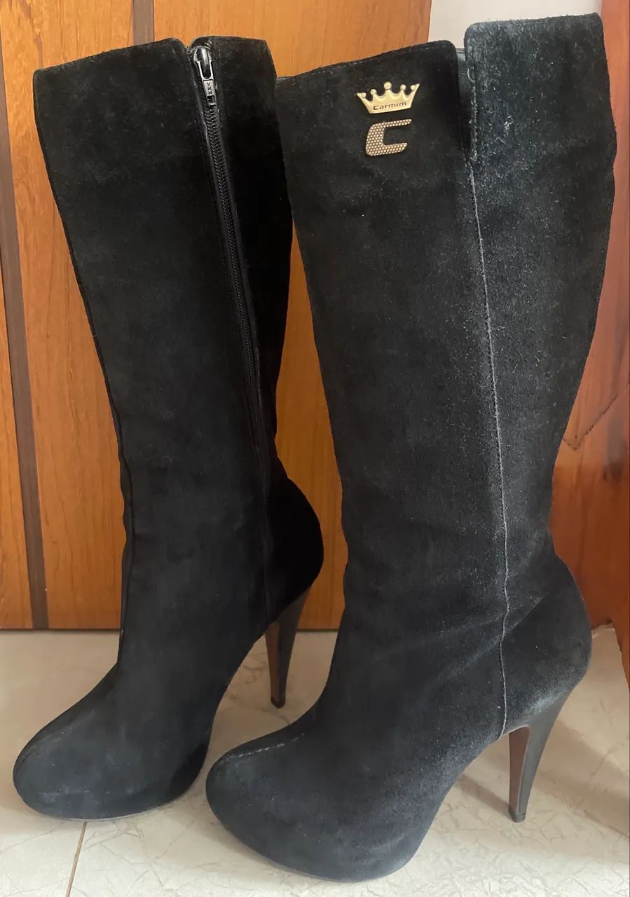  Bota Carmim Preta - Foto 5