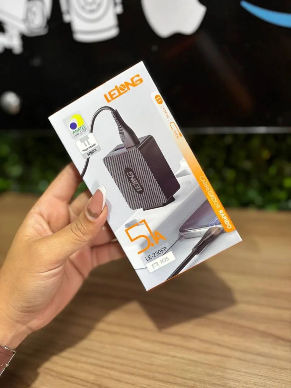 Carregador Rápido LELONG 5.1A - Lightning