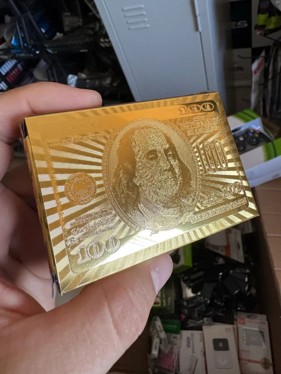 Baralho ouro a prova d?água resistente  - Foto 3
