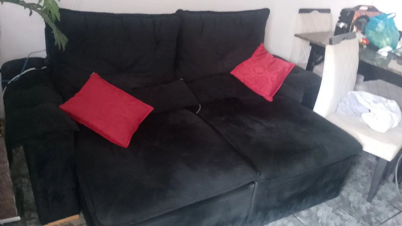 sofá retrátil semi novo barato  - Foto 2