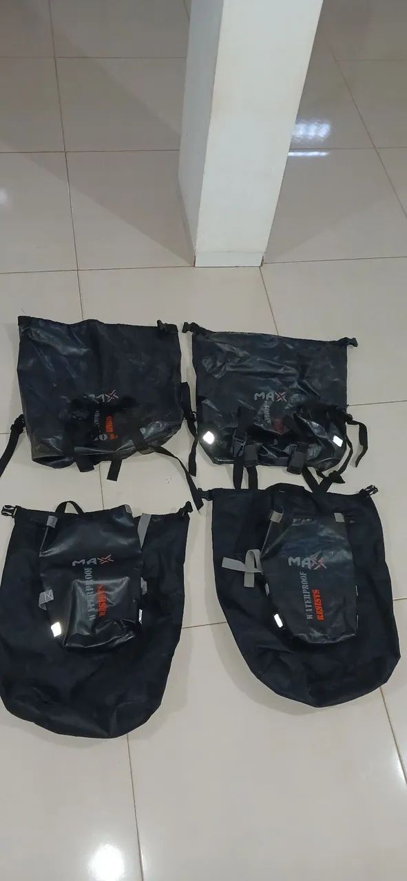 Kit alforges pra moto "MAX"