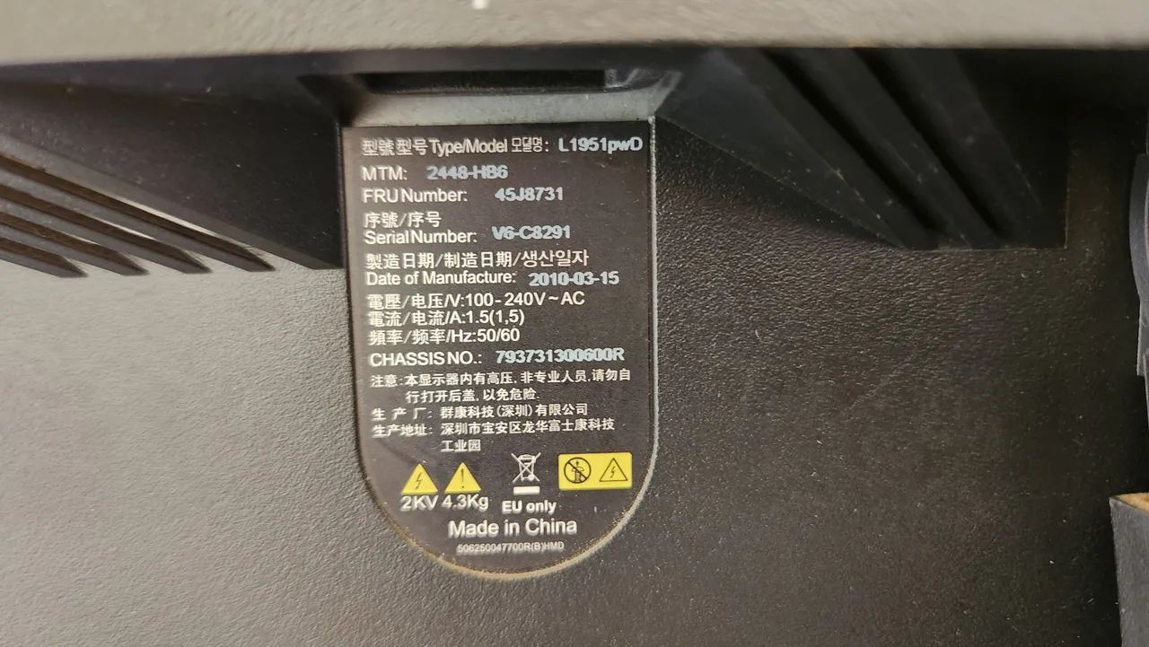 Monitor Lenovo 19" - Ler descrição  - Foto 3