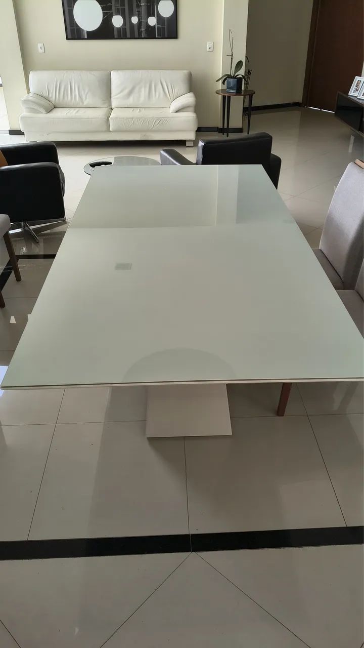 Mesa de jantar em vidro - Foto 2