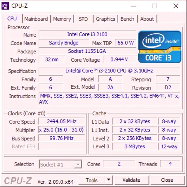 Processador Intel Core i3 2100 3.10GHz - Foto 4