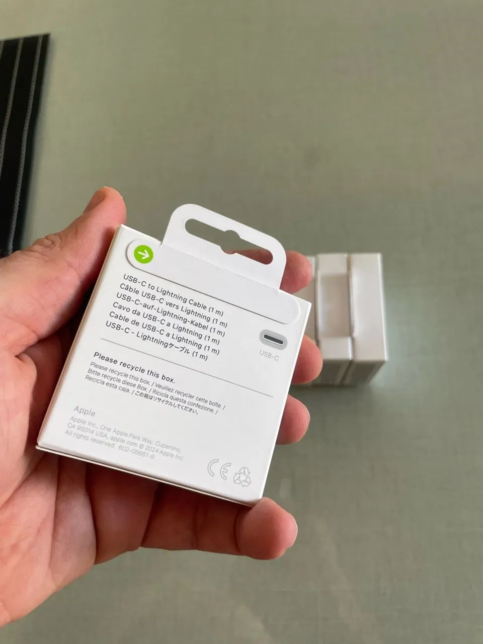 Cabo para IPhone lightning 1M - Foto 2