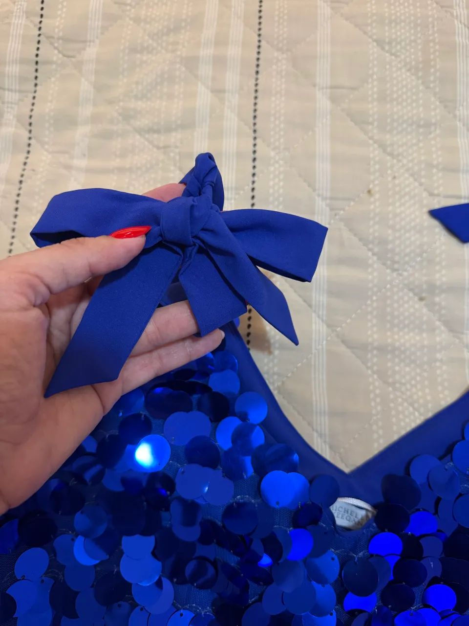 Blusa em paete azul  - Foto 3