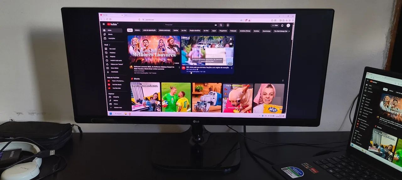 Monitor LG ultrawide 25 polegadas 25UM58 (usado) - Foto 2