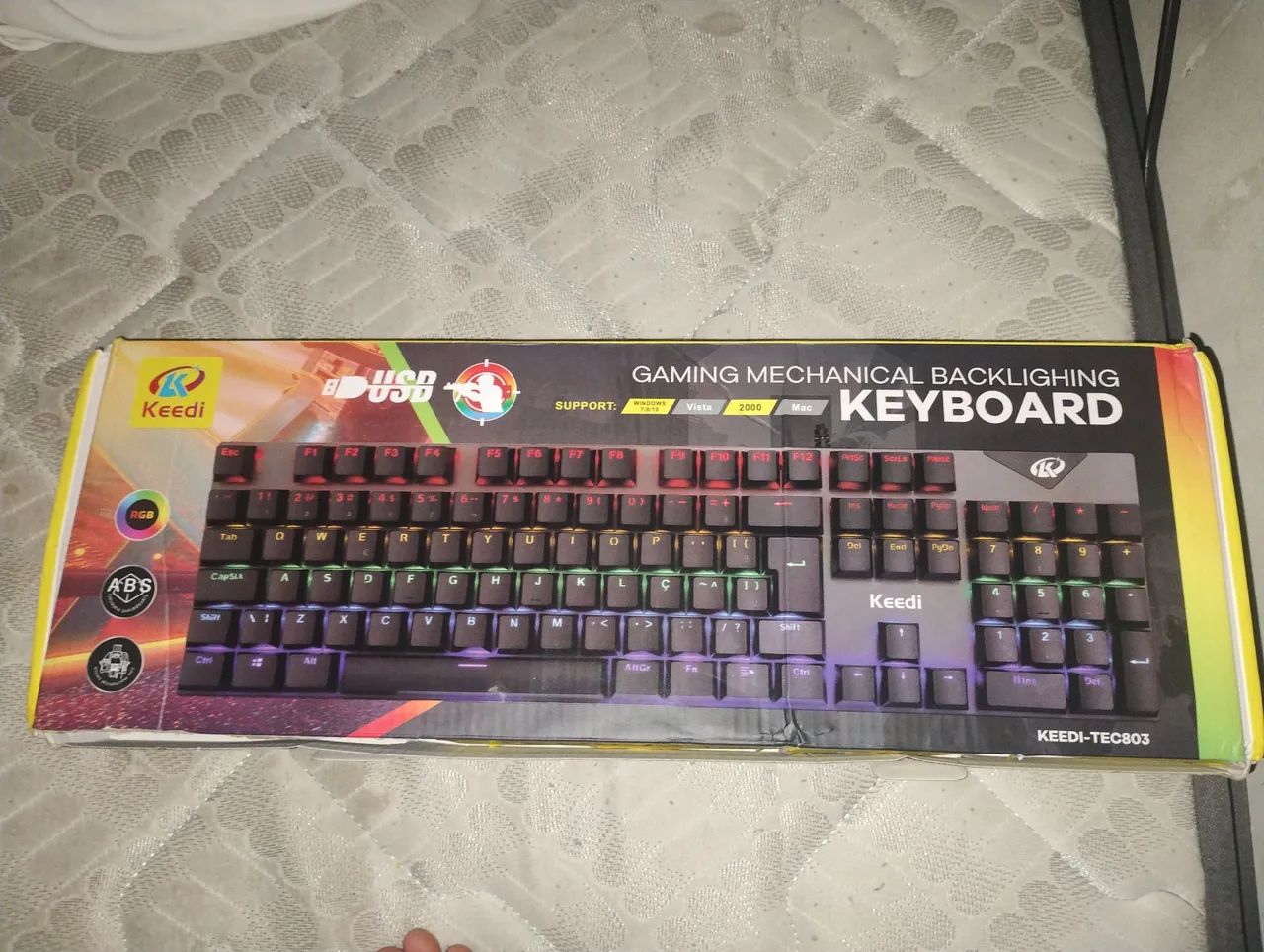 TECLADO MECÂNICO SWITCH BLUE 100% SEMINOVO!!! - Foto 2