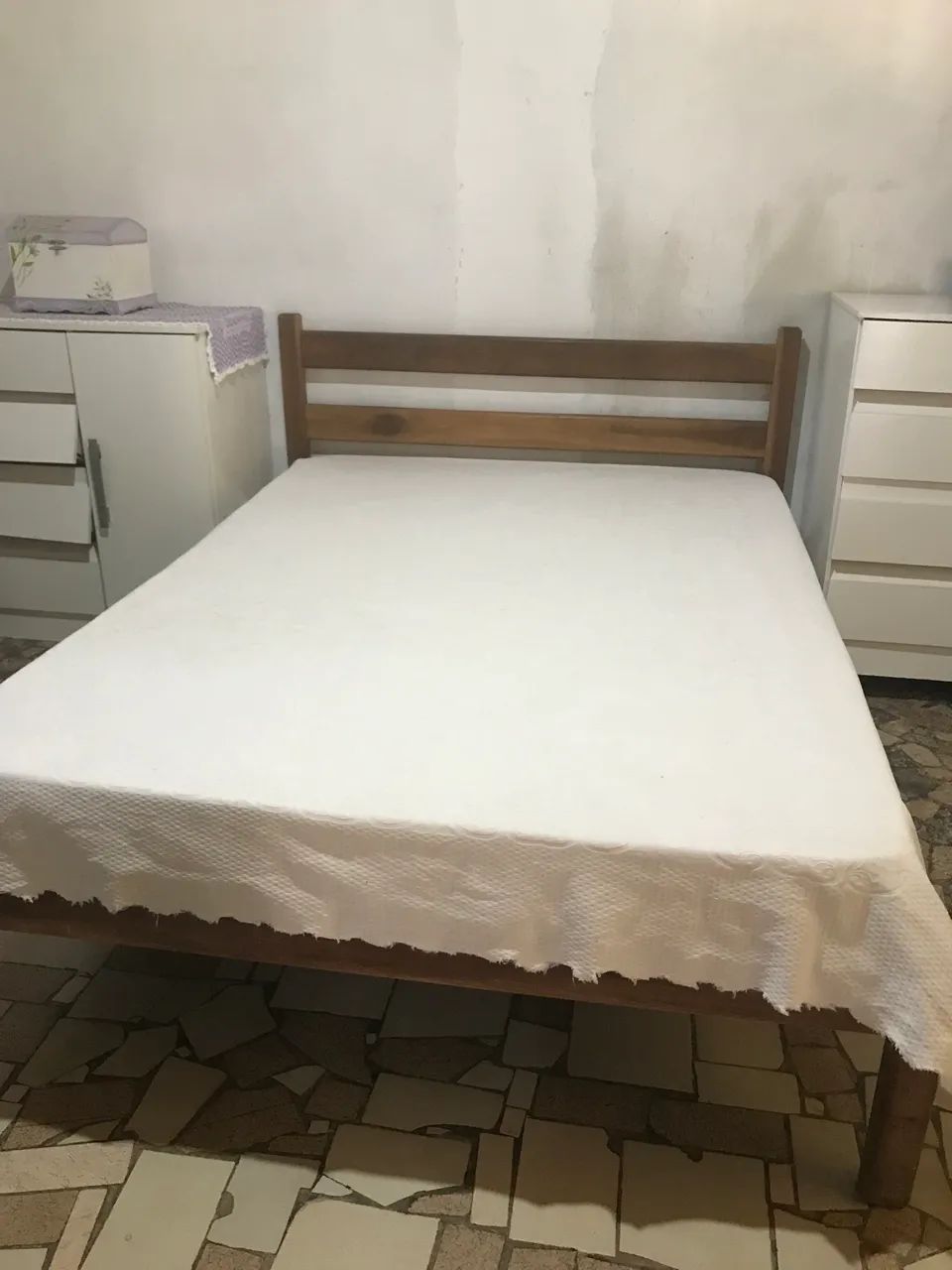 Cama casal madeira maciça  - Foto 2