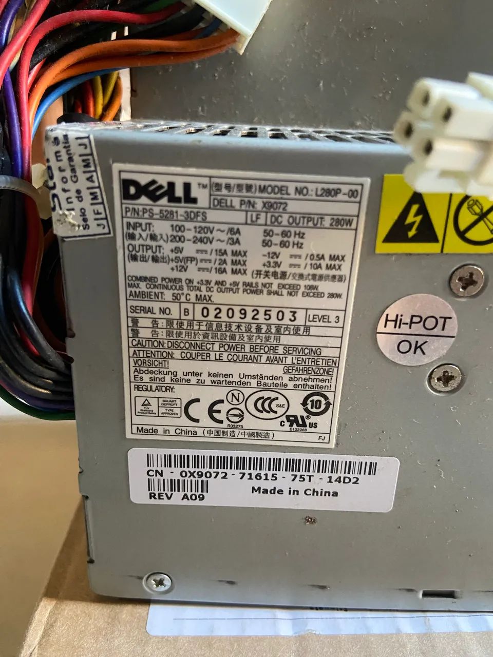Fonte Dell optiplex 