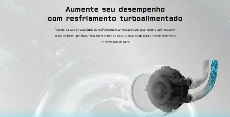 Water cooler AORUS WATERFORCE X II 360 ICE - Foto 4