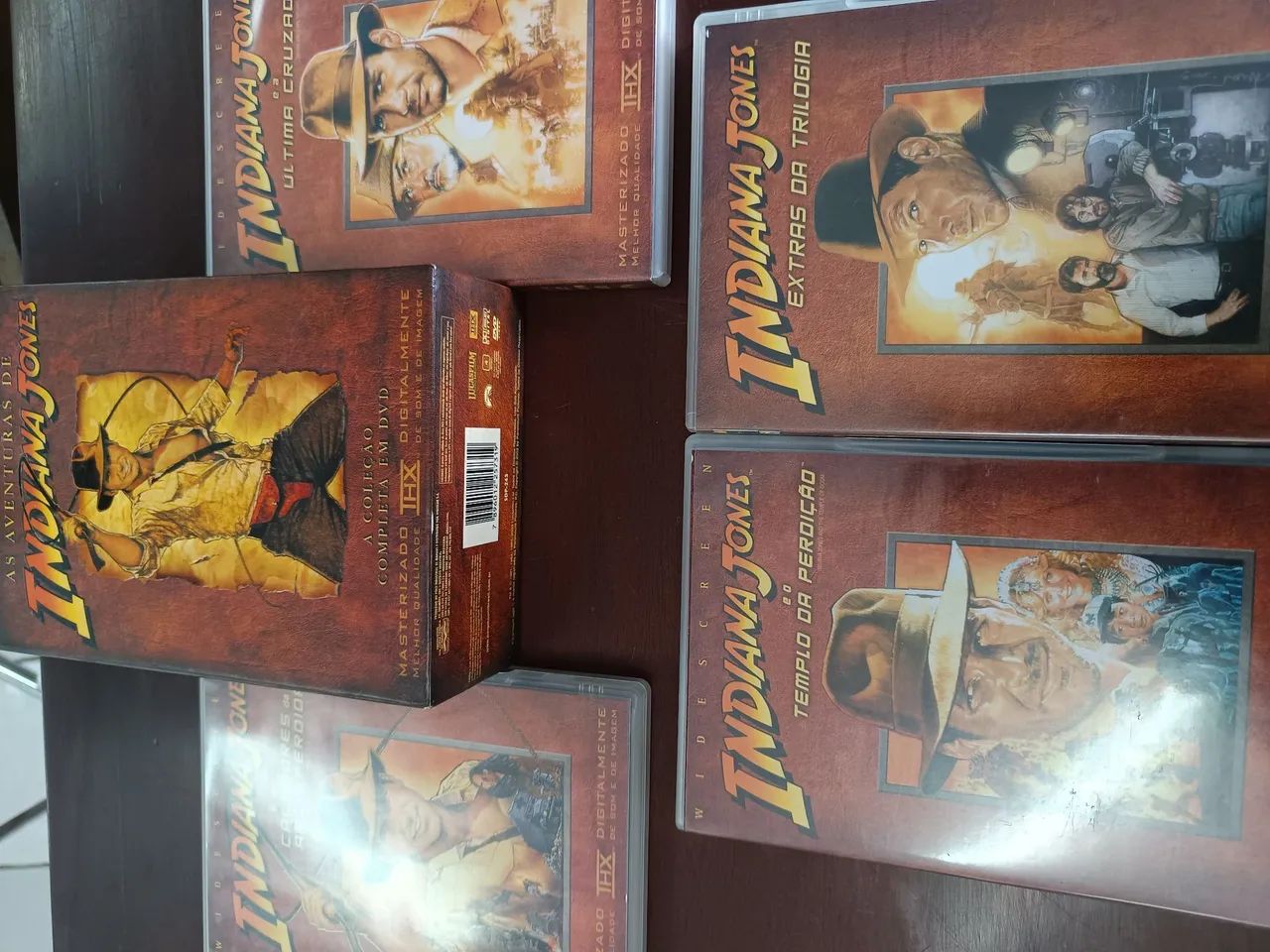Coleção antiga 4 DVDs Indiana Jones na caixa  - Foto 3