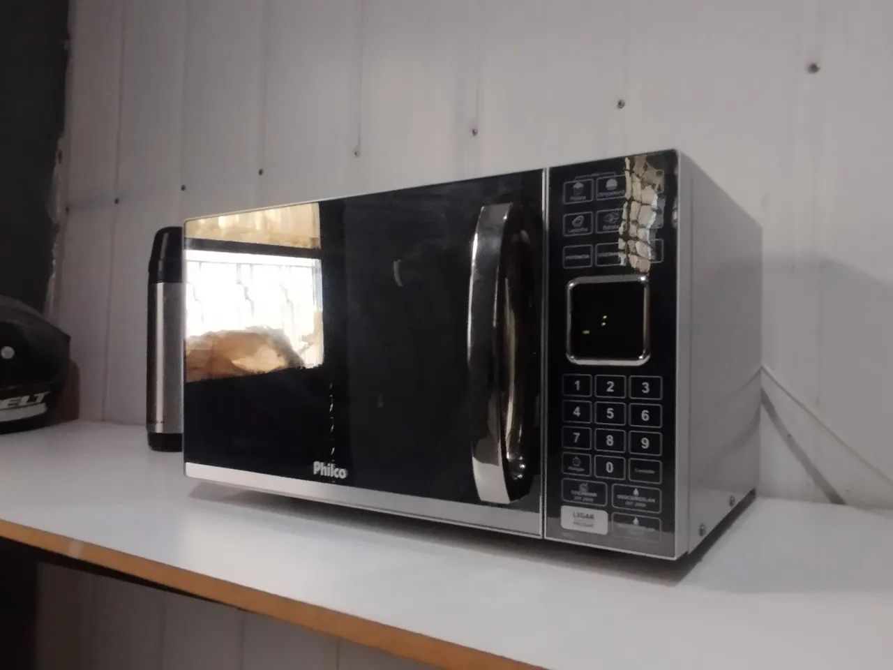 Microondas espelhado bem cuidado 