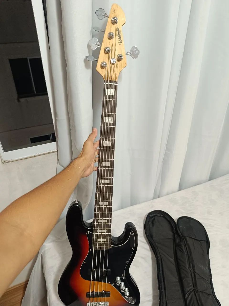 Venda - se Contrabaixo Waldman Jazz Bass Gjj-205x Bs 5 Cordas passivo  - Foto 3