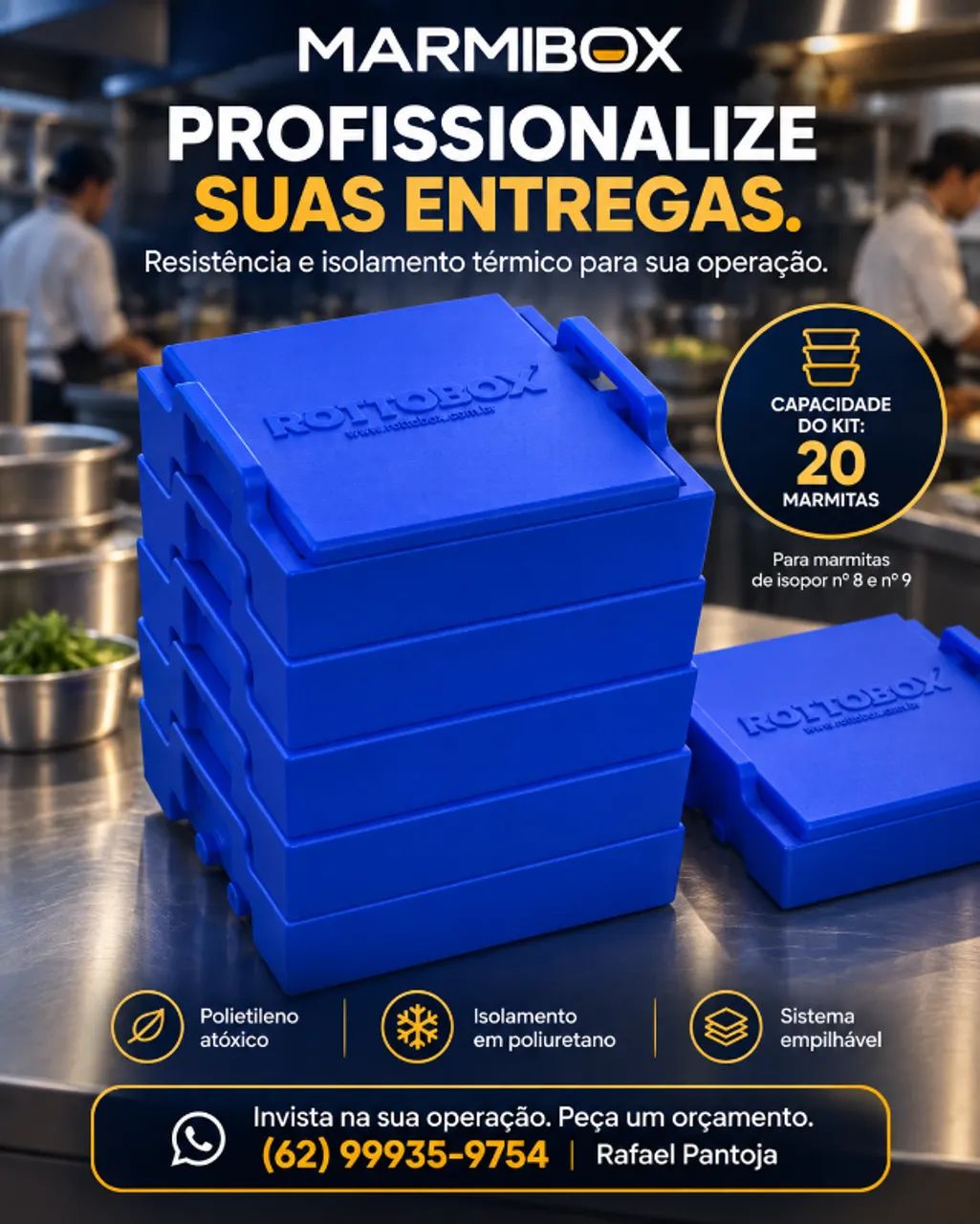 CAIXA TERMICA MARMIBOX - HOTBOX - Foto 4