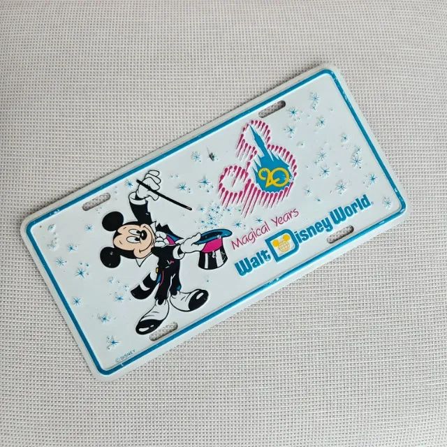 Placa de coleção Walt Disney World 20 Magical Years Mickey 1991