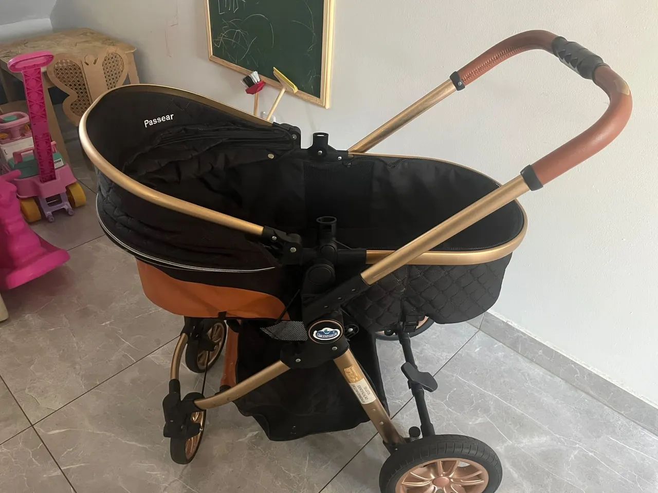 Carrinho com bebe conforto - passear baby - Foto 3