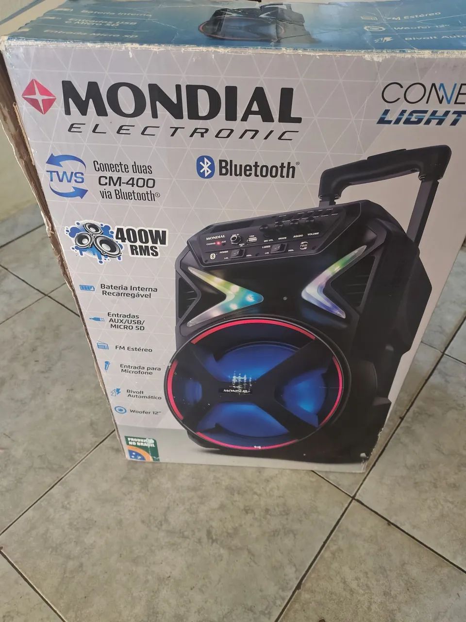 Caixa de som mundial 400w