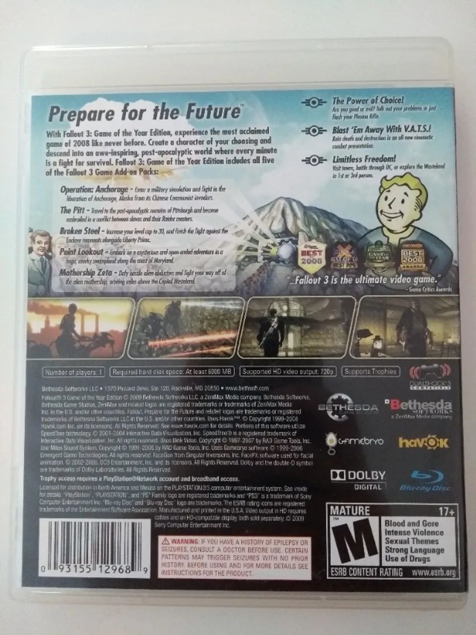Fallout 3 GOTY Edition PS3 - Raro - Foto 2