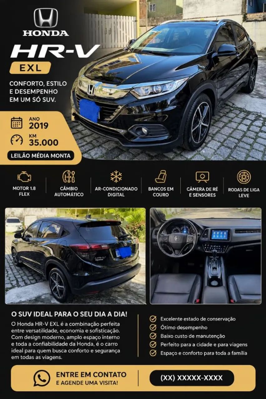 Honda Hr-V EXL 1.8 FLEXONE 16V 5P AUT. 2019
