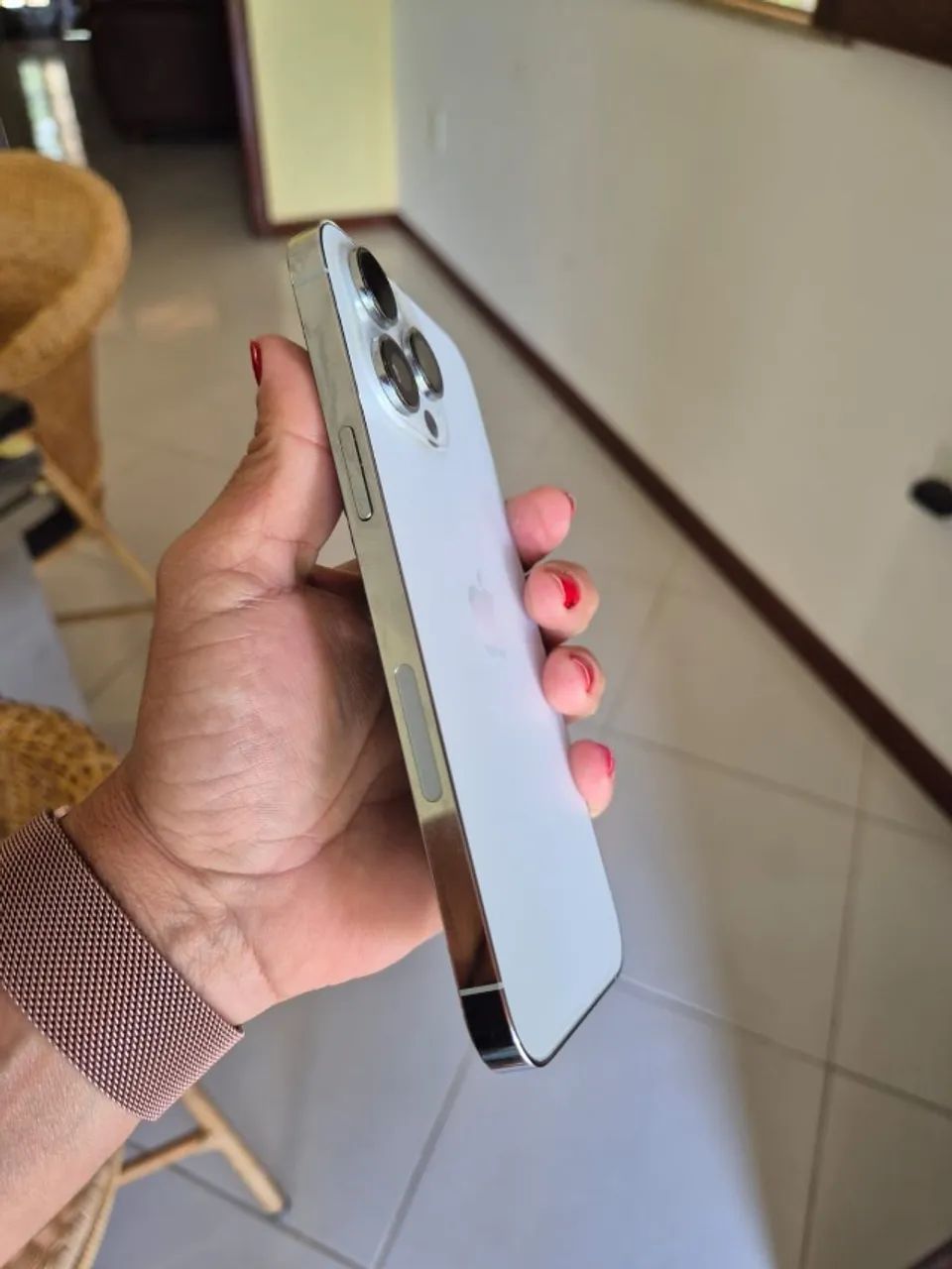 iPhone 14 Pro Max silver 256gb - impecável - Celulares e