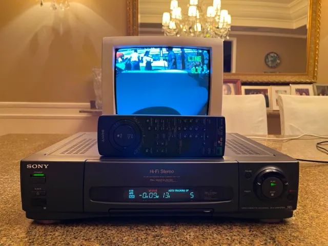 Videocassete Sony SLV-833HFBR Topo de Linha Stereo + Controle Original - Foto 2