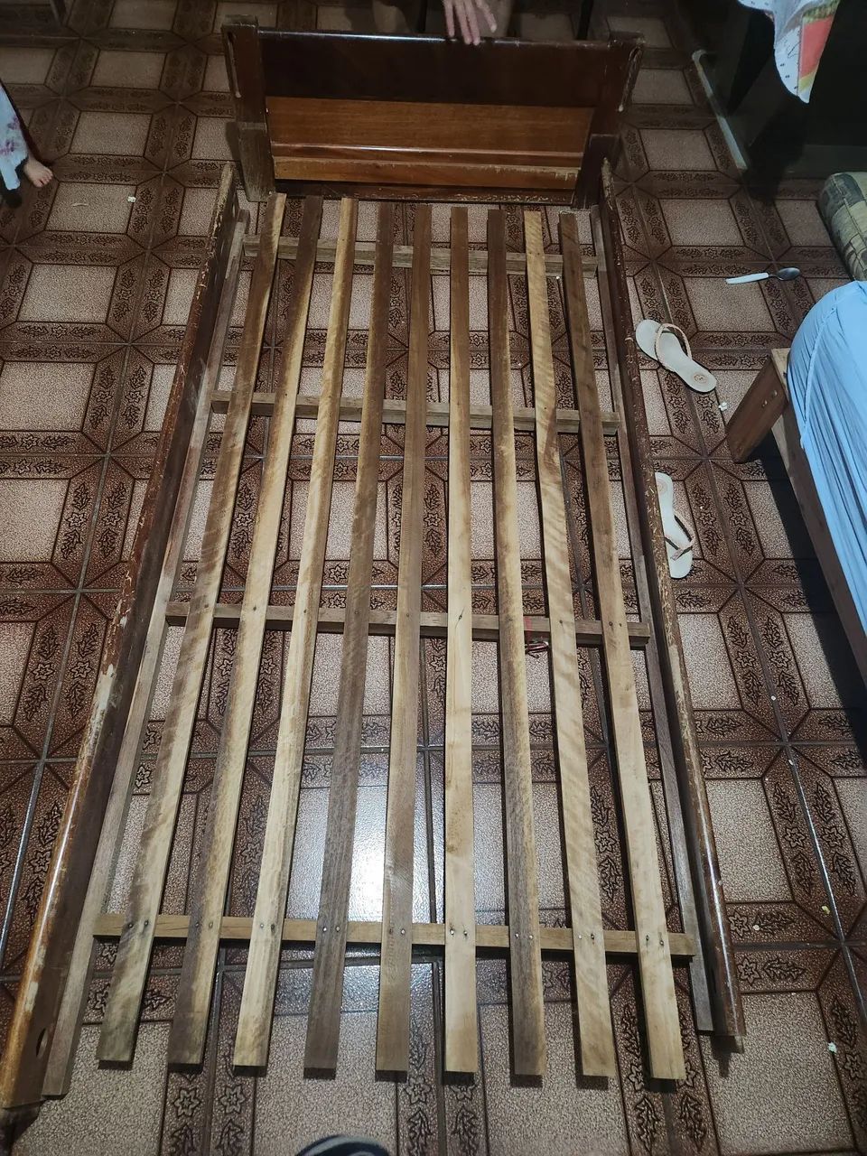 Cama solteiro madeira - Foto 4