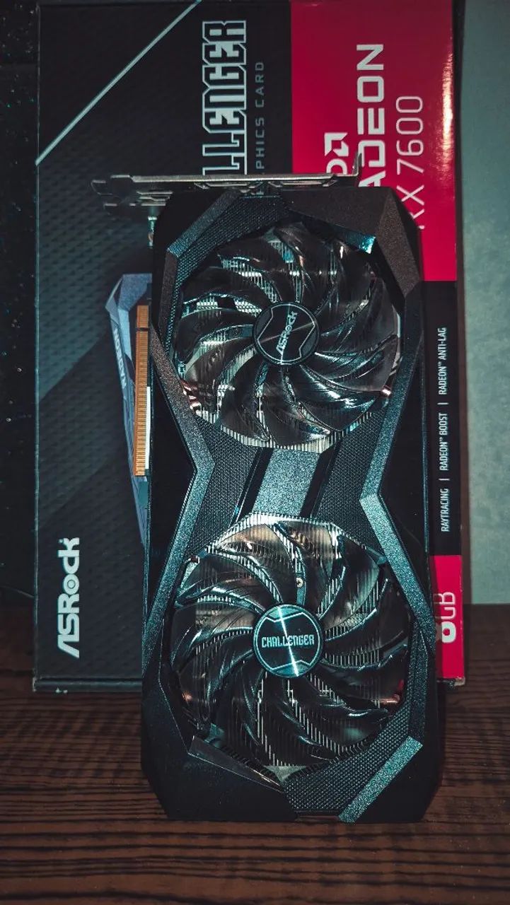 Placa de Vídeo Rx7600 8Gb Asrock
