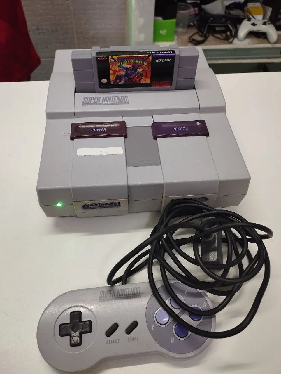 Super Nintendo com Jogo