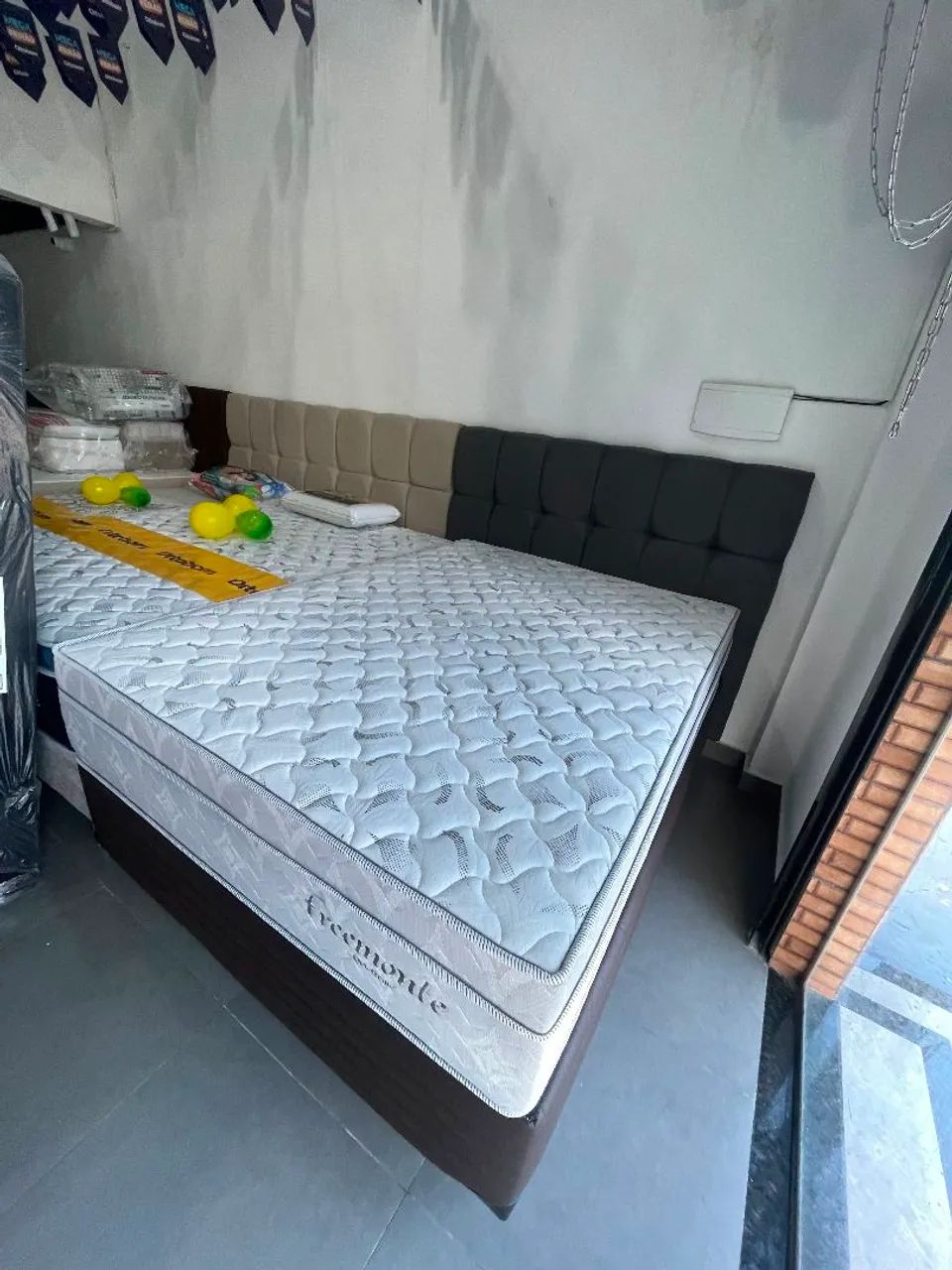 CAMA CASAL ALTO PADRÃO MOLAS ENSACADAS 