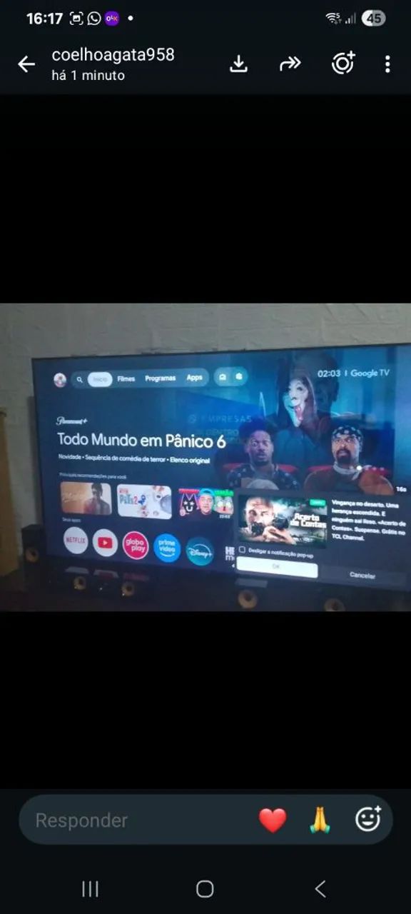 UMA TV 62 POLEGADAS NOVINHA, 2300 - Foto 2