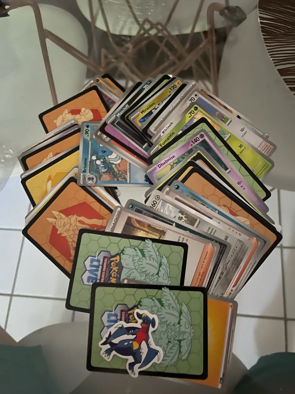 Lote 100 cartas Pokémon 