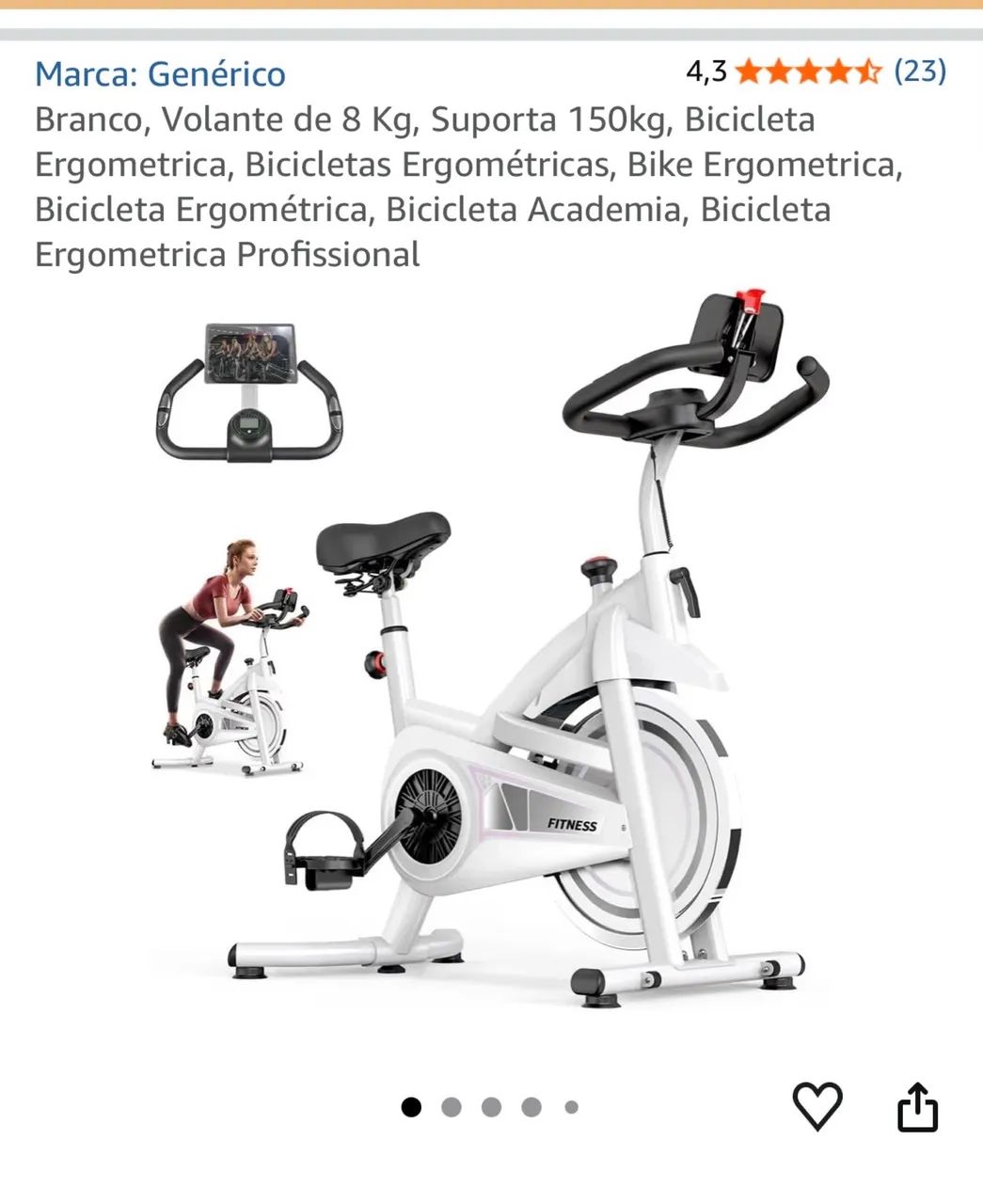 Bicicleta ergométrica 