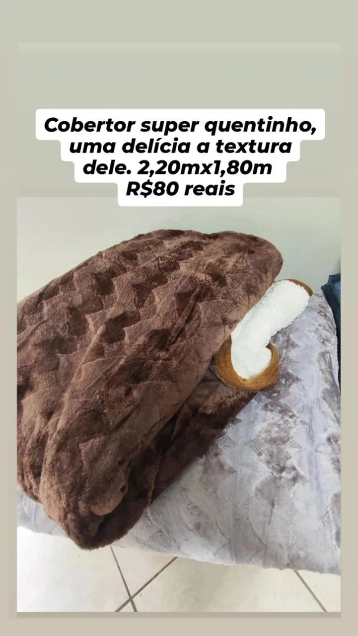 Cobertor quentinho e macio