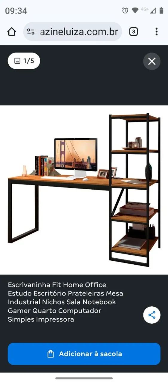 Mesa escrivaninha com 5 divisórias  - Foto 2