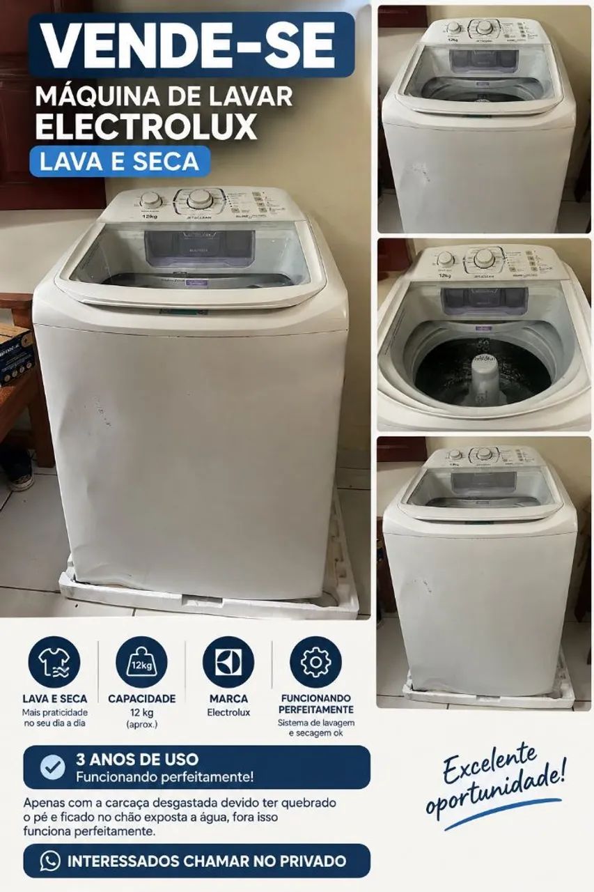 Vende se máquina de lavar 