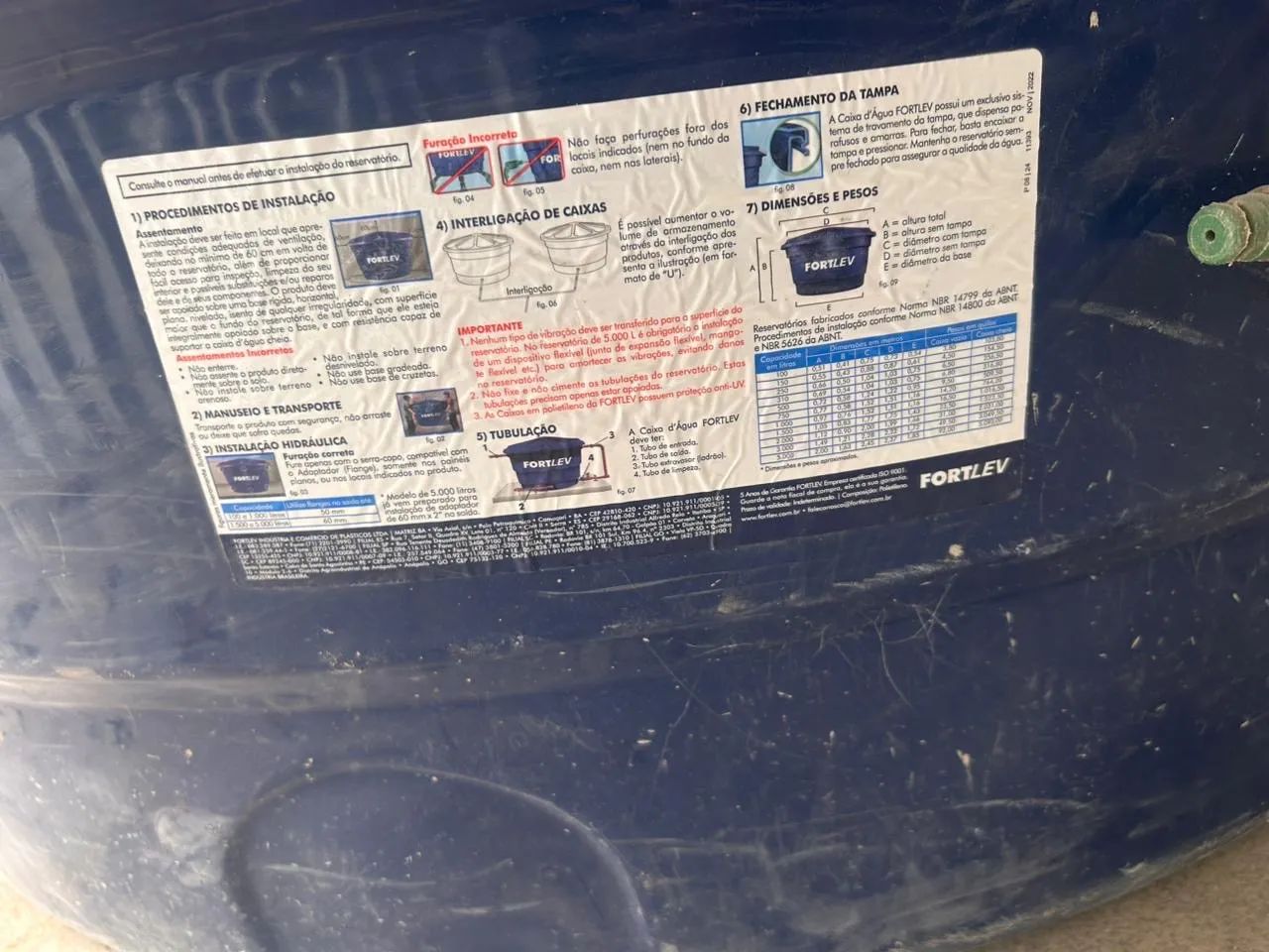 Caixa da água fortlev 1000lt  - Foto 2