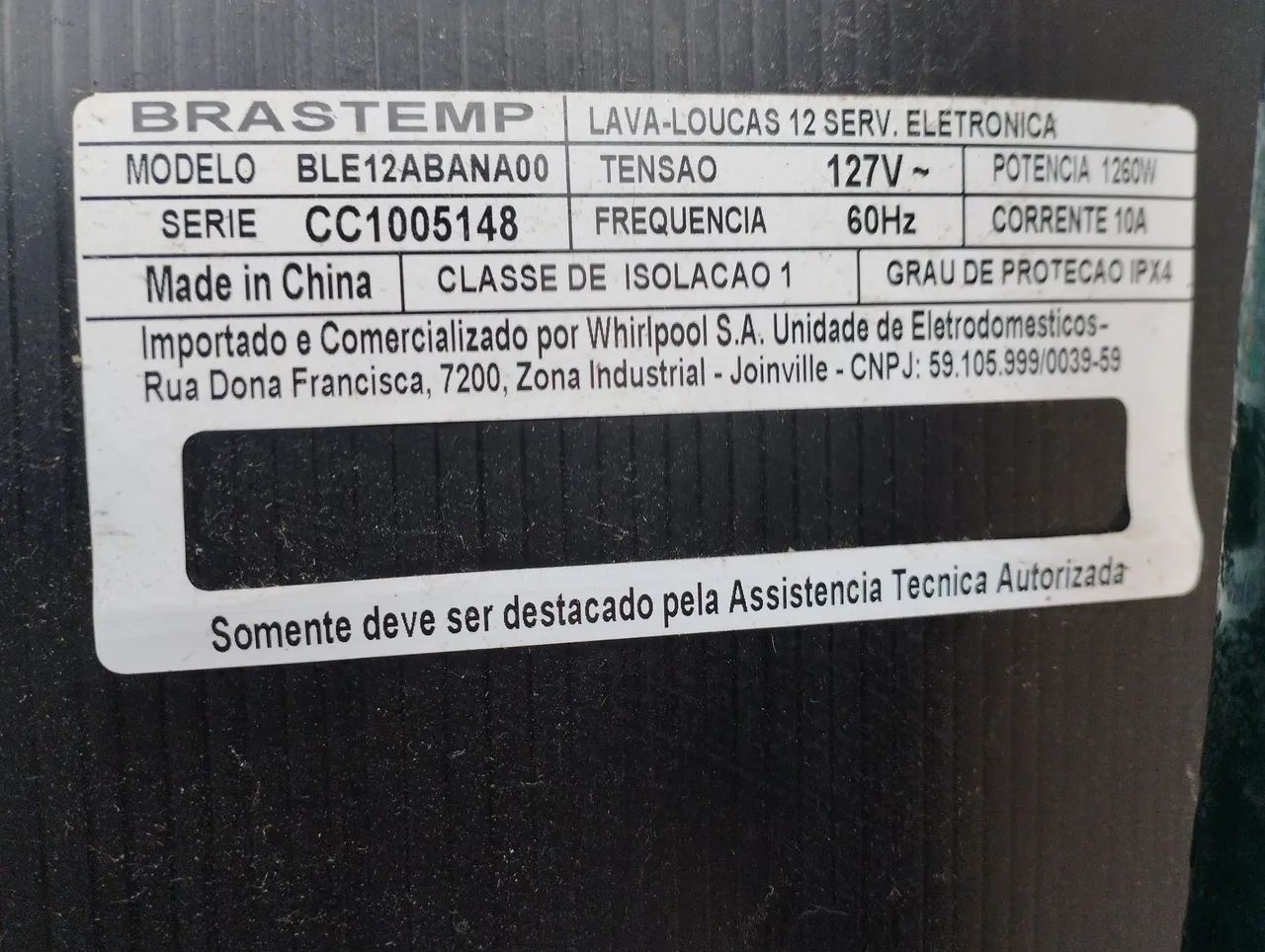 Lava louças Brastemp 