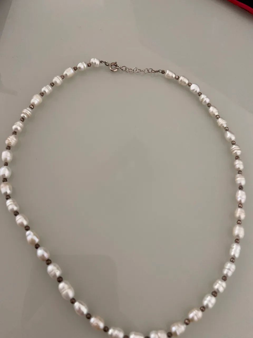 Choker pérolas naturais novo