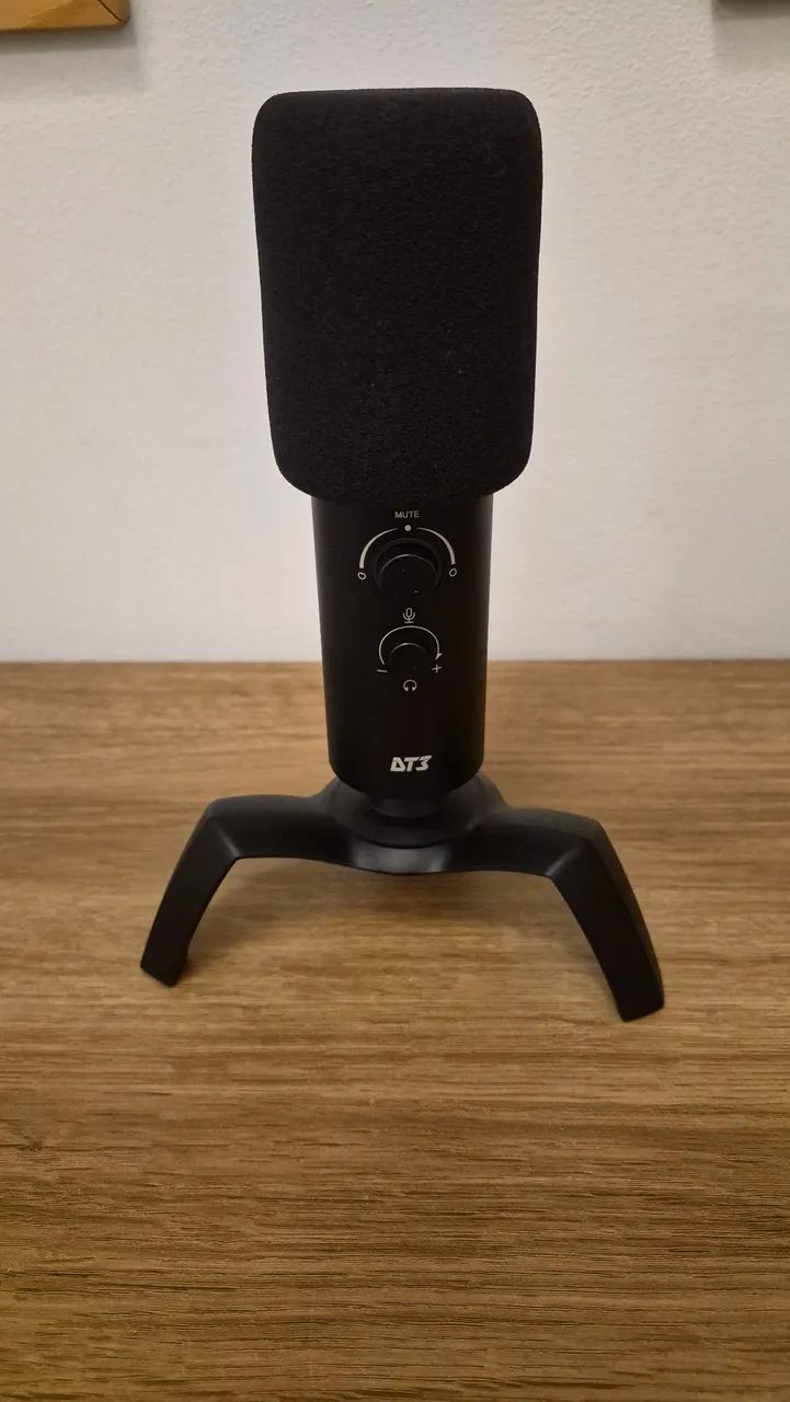 Microfone DT3 Boss, USB, Preto - Microfones e Gravadores - Centro