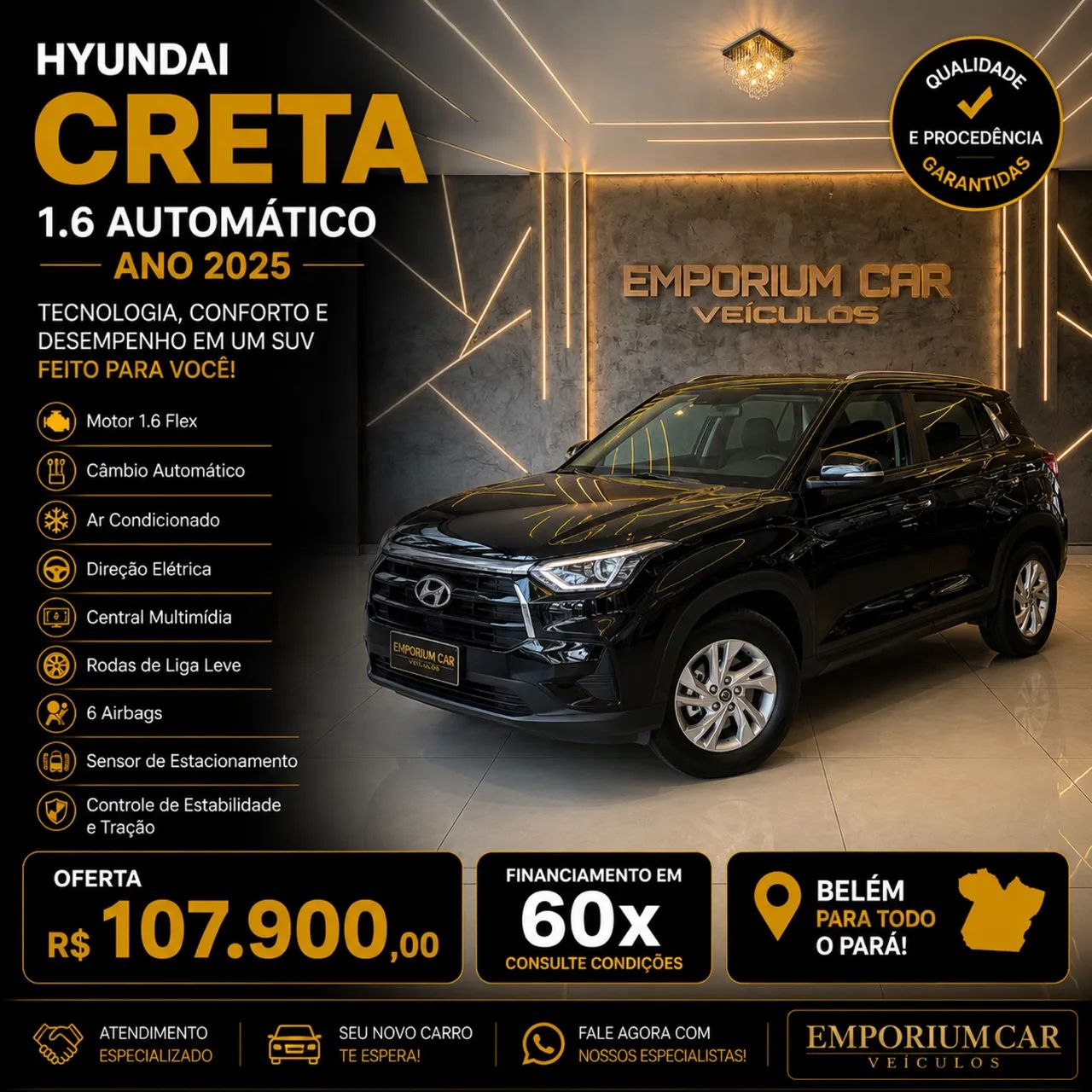 Hyundai Creta Creta Action 1.6 16V Flex Aut. 2025