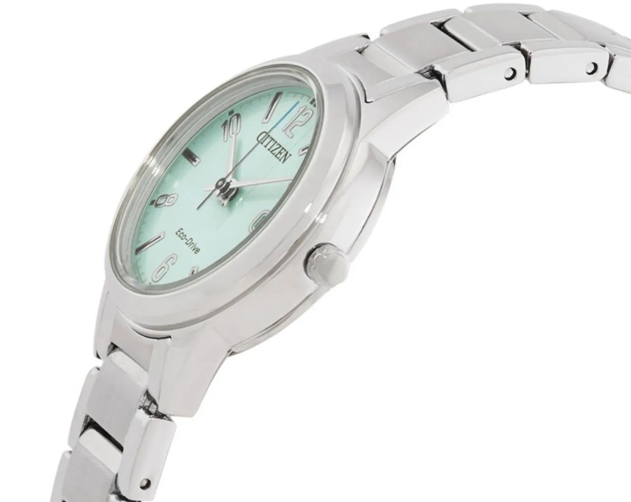 Relógio Feminino Citizen Classic Eco Drive Verde Claro - Foto 5