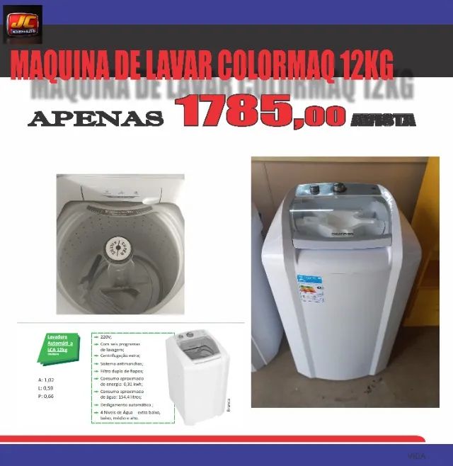 MAQUINA DE LAVAR 12K COLORMAQ