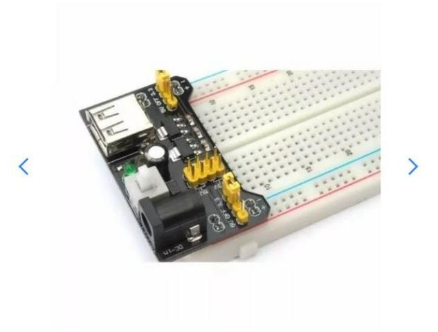 COD-AM20 Fonte De Alimentação 3.3v 5v Mb102 Protoboard Arduino - Pic - Automação - Roboti