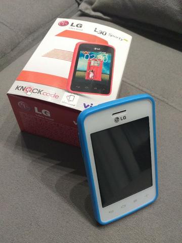 Smartphone LG L30 Sporty Dual Chip - Cor Branco/Azul - Foto 2