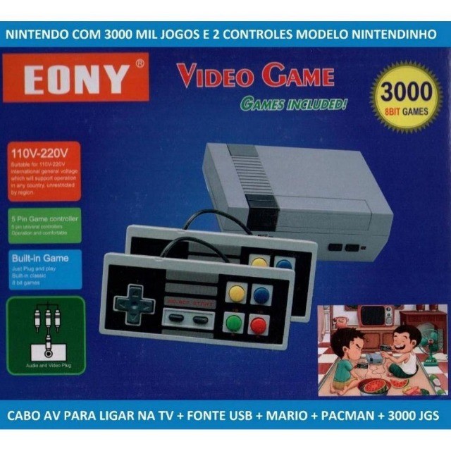 Máquina de Jogos de Console, 2 Jogadores Plugue Dos EUA 100‑240 V