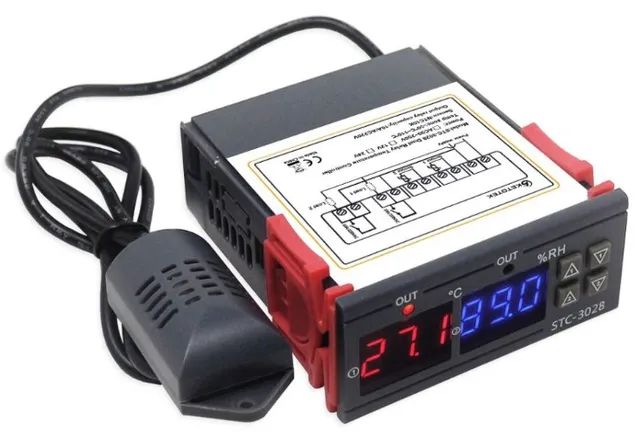 Termostado termohigrometro Controlador De Temperatura E Umidade Stc3028 Bivolt COD-AP152  