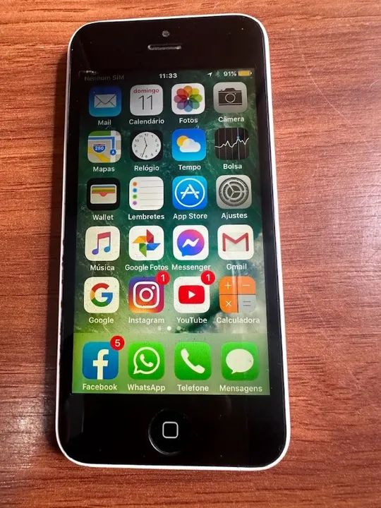 IPHONE 5C 4G BRANCO 8GB TELA 7" APPLE A6 VIDEO FULL HD GPS WI-FI BLUETOOTH CAMERA 8MPX DES - Foto 2