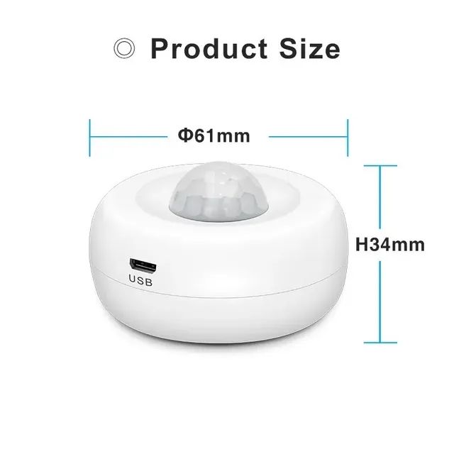 Sensor de presença Inteligente Wifi Tuya, Compatível com Alexa, Notifica - Foto 2