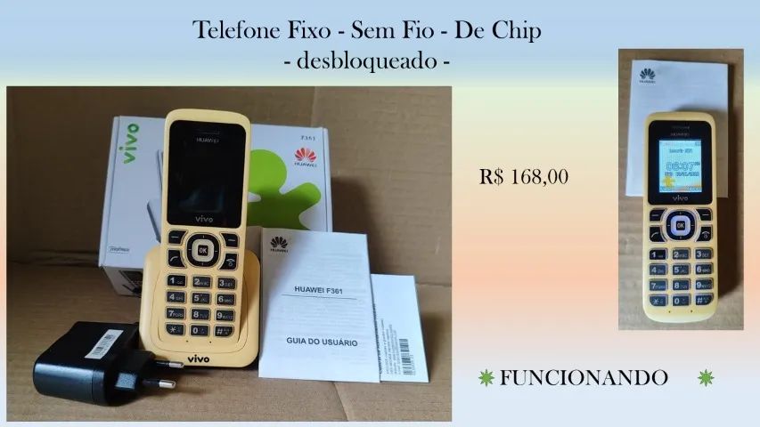 Telefone de chip, sem fio